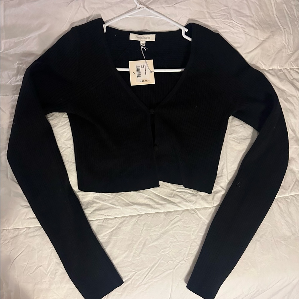 Favorite Daughter (S) Black Short Cardigan